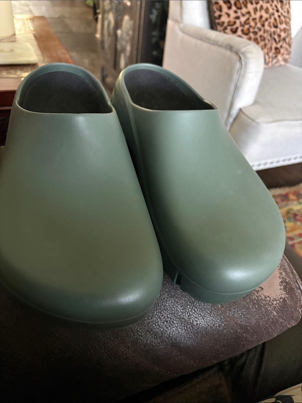 New Birkenstock Mens Green Slip-On Clog Shoes 45